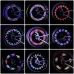 LEADBIK14 RGB DIY LEBike Wheel Light Rechargeable Bicycle Warning Lights Waterproof LENeon Bike Tyre Light for Cycling