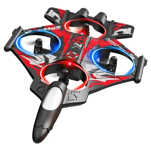 YLR/C YL85 YL86 WiFi FPV EPP Glider with LCD Screen Controller HD Camera Gliding Hovering Headless Mode 360 Rolling LED 2.4G RC Remote Control Drone Airplane Quadcopter Stunt Fighter RTF