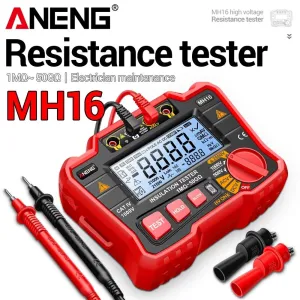 ANENG MH16 Digital Multimeter Insulation Tester 500V/1000V/2500V High Voltage Resistance Meter AC/DC Voltage Ohm Tester