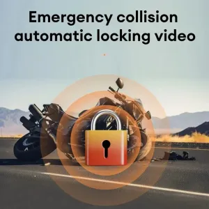 3.0" Motorcycle Dash Cam 1080P HD Dual Lens Waterproof DVR Camera Front Rear Camera Video Motorcycle Driving Recorder with 32G Memory Card