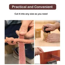 Emery Sandpaper 5 Rolls Abrasive Cloth Aluminum Oxide 150 240 320 400 600 Grit 25mm x 6m Woodworking Metal Automotive Polishing Dispenser Box