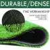 Premium Quality UV Resistant Artificial Grass Mat 15mm Thick Fire Retardant PP+PE Material Easy Clean Cut to Fit Indoor Outdoor Use Durable Lawn Decoration Green