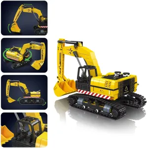 Mould King 24089 705PCS Excavator Model Building Blocks Assembly Kit Bricks Set Creative Construction Toy for Kids Adults Gift