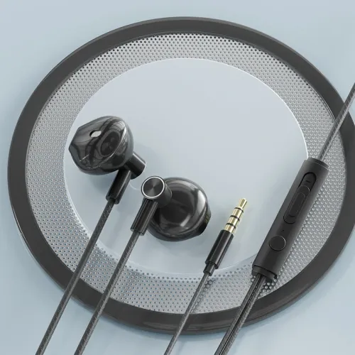 3.5mm Jack Earphones Wired Earbuds Music Gaming Sports Headphones with Mic