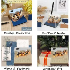 2025 LED Light Memo Art Calendar Board Creative Timepiece Calendar Creative Gift 3D Stereo Notepad