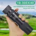 IPRee 10-300x40 Zoom Telescope H4K Portable Strong Long Range Professional Monocular BAK4-Prisms For Hunting Camping