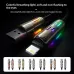 Toocki TQ-X103 PD240W USB-A/USB-C to USB-C/iP Cable with RGB Light PD3.1 Fast Charging Data Transmission Thickened Copper Core Line 2M Long for iPhone 17 17Pro 16 Pro Max 15 14 13 for Huawei Mate XTs for Xiaomi 17pro for SAMSUNG for OPPO