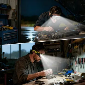 Multifunction Glasses Lamp Rechargeable Headlamp Ultra Light Design For Outdoor Cycling Fishing Climbing Repair Light