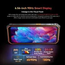 Blackview BV4800 SE 12GB 64GB 16MP Camera 5100mAh 6.56 inch 90Hz Android 15 NFC Unisoc T615 Octa Core IP68 IP69K Waterproof 4G Rugged Smartphone