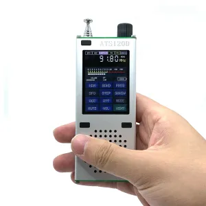 ATS120D SI4732+ESP32+Bluetooth+2.4 "Touch LCD FM,AM,LSB,USB Aviation Band Radio Receiver