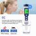 5-In-1 Salinity Meter PH/TDS Water Tests TIF/EC/Temperature Multifunctional Water Quality Tests TIF with LCD Display