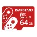 ISANSTAND Class10 U3 TF Memory Card High Speed 512GB/256GB/128GB/64GB Micro SD Card Flash Card Smart Card for Driving Recorder Phone Camera