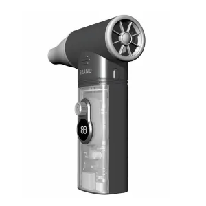 Remote Control Fan 5000mAh Power Bank Adjustable Wind Speed LED Brightness Digital Display Fast Charging for Emergency