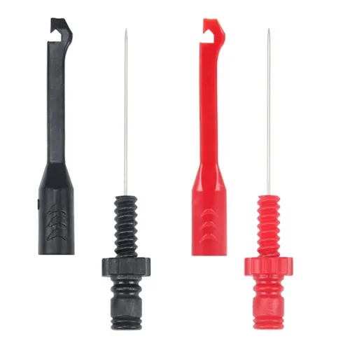 SG1016 4mm Banana Plug Multimeter Test Probes Nickel Plated Brass Wire Piercing Tools for Electrical and Automotive Circuit Testing