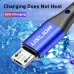 USLION 3A USB-A to Micro USB Cable QC2.0 QC3.0 Fast Charging Data Transmission Nylon Weaving Core Line 0.5M/1M/2M Long for Oneplus 7 Huawei P30 MI9 S10 S10+
