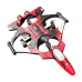 ZHRC Z100 2.4G EPP Hover Fighter Glider One-Key Circling 360 Roll 4 Turbofans 4CH LED RC Drone Airplane Quadcopter Stunt Glider RTF