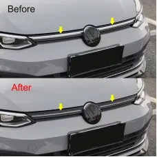 Car Front Bumper Grille Trim Grill Decoration Strip ABS Plastic Covers for VW Golf 8 MK8 2020-2023 Accessories