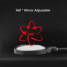 BENGGUO 1/2Pcs Bicycle Hose-adjustable HRearview Mirror 360 Degree Adjustable Wide Angle Shockproof Electric Vehicle Mirror for Handlebar Diameters Below 32mm