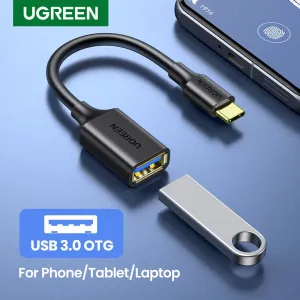 Ugreen US154 Type-C Male to USB3.0 Female OTG Adapter Cable for Phone Laptop Tablet U Disk