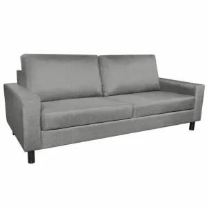 3-Seater Sofa Light Gray