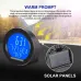 Car Solar Car Clock Temperature Gauge LED Digital Display Night Light Intelligent Car Thermometer Clocks Dashboard Thermometer Electronic Watch Time