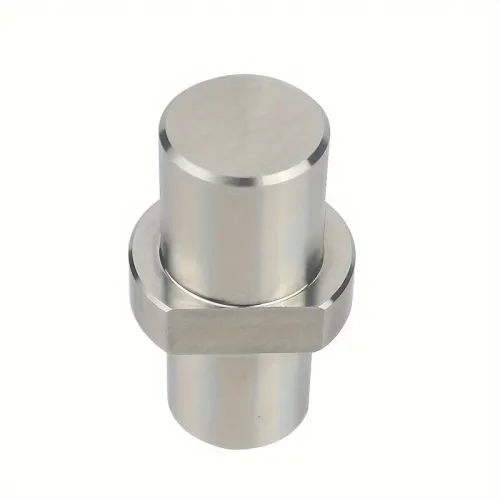 Stainless Steel Workbench Stop 19/20mm Dual-Sided Bench Dog Hole Plate Polished Metal Limit-Block for Woodworking Tables with Easy Installation Workshop Furniture Polished Metal Sturdy Metal Block Woodworking Bench