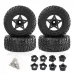 4PCS D231 Upgraded Off-Road Tires Wheels for 1/8 1/10 Short Course Truck RC Cars Vehicles Models Parts Accessories