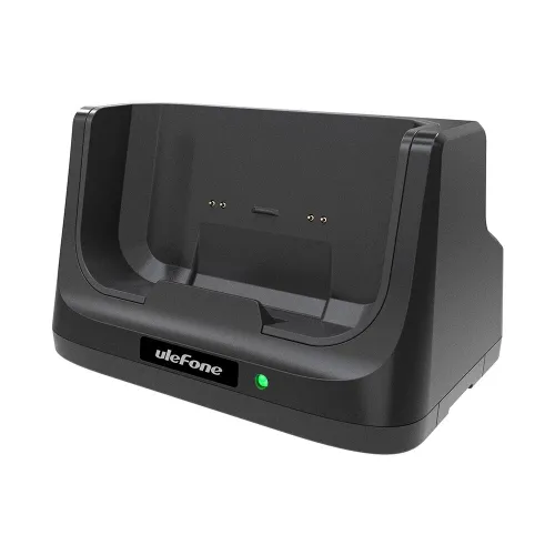 Desk Charging Dock Pogo Pin Contact Wireless Charger Dock with Dual Output Charger Stand for Ulefone Rugking for Ulefone Armor 16 for Ulefone Armor 21