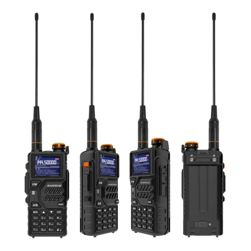 Baofeng K5 Plus Dual Band High Power Walkie Talkie Long Range 2500mAh Rechargeable NOAA Two-way Radio Portable Transceiver EU Plug