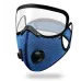 XANECycling Protective Mask with Valves Protective Lens Removable Filter Warm Sports Mask Dust-proof Reusable