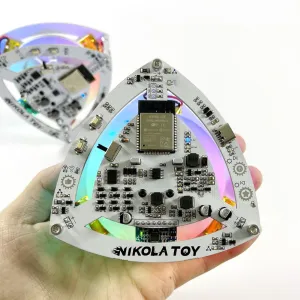 NikolaToy Self Balancing Lelo Triangle High-Tech Desktop Decorations Conservation of Angular Momentum Science Discovery Toys