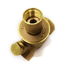 DN20 Brass Water Pressure Regulator Adjustable Valve 25mm Threaded Connection with Pressure Gauge Soft Seal for Water Oil Gas