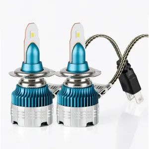 H1/H3/H4/H7/H11/9005/9006 Pair Car LED Headlights 6000K Double Side Headlamp Blubs 4000LM