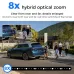 Hiseeu WF114 8MP 4K WiFi IP Camera Outdoor 8x Zoom Four Lens & Three Screen Auto Tracking Home Security CCTV Surveillance camera