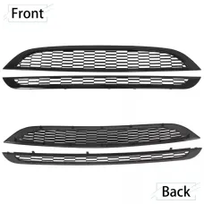 Car Front Bumper Upper Lower Grille Cover Glossy Black Honeycomb Mesh Grill Guard Cover For MINI One R50 R52 R53 2002-2006