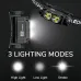 BIKIGHTD-0193 USB Rechargeable Headlamp with Magnetic Handsfree Headlight 6-LEBright Torch 1200mAh Battery Display & Adjustable Gooseneck for Camping Running Emergency USB Head Mounted Flashlight