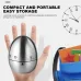 60 Minute Mechanical Egg Shaped Timer Kitchen Timer Electronic Steel Egg Timing Tools Loud Manual Reminder Alarm Clock Home Shower