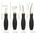 4pcs Woodworking Carving Tool Kit Stainless Steel Blade Ergonomic Handle Professional Detail Cutter Razor Sharp Knife Set