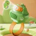 Dinosaur Projection Watch Fan Mini Portable Cartoon Handheld Fan USB Rechargeable Cooler Fan