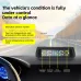 Solar Tire Pressure Monitoring System In-Car Ambient Temperature Detection Four Tire Pressure