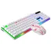 ZGUANGBA G21B Wired 104-Keys Gaming Keyboard and Mouse Set RGB Backlit Mechanial-Feeling Keycaps Waterproof Ergonomics USB Keyboard Mouse Combo for PC Computer