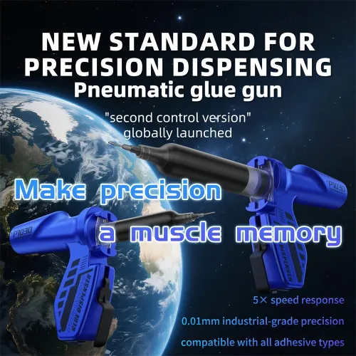 Pneumatic Glue Gun Rechargeable 950mAh Battery Type-C Fast Charging Lightweight Precision Glue Dispenser for Mobile Phone Repair