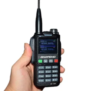 Baofeng UV-18H GPS Function Tri-band Walkie Talkie High Power Multi-bands USB Type-C Rechargerable Handheld Two-way Radio Wireless Communication