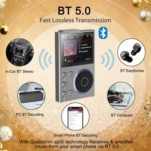 HiFi-01 HiFi MP3 Player Lossless DSD High Definition Digital Audio Music Player Portable bluetooth Audio Player