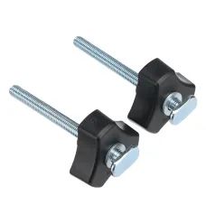 10 Pack T Bolt and Nut Set M8 Woodworking Tool Jigs Screw Slot Fastener and Through Hole Nut Miter Track Bolts Jig W/ Thread