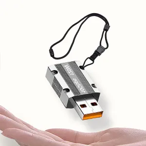 120W Type-C to USB3.0 OTG Adapter 10Gbps High-speed Transmission USB Male to Type-C Female Connector for Mobile Phone PC Laptop Tablet