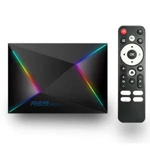 R69 PLUS 4+32G 3D 8K TV Box Android 14.0 Allwinner H728 Octa-core Support WiFi6 bluetooth5.0 Media Player HDR10 Set Top Box with Remote Control