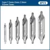 6PCS M2 High-Speed Steel Center Drill Bits Set Metalworking Tools 60-Degree 1.0-5.0mm Countersink Lathe