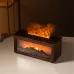Tevorex Fireplace Aromatherapy Machine 3D Simulation Flame Ambient Light Small Household Wood Grain Air Humidifier Fireplace