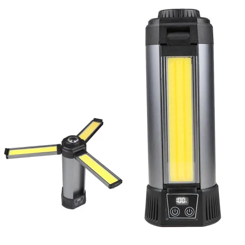 Xhp50 LEStrong Light COB With Built-in Battery and Magnet Can Output Multifunctional Digital Display Work Light
